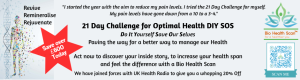 21 Day Challenge for Optimal Health banner